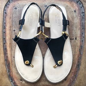 Sperry Top-Sider Black calla thong sandals